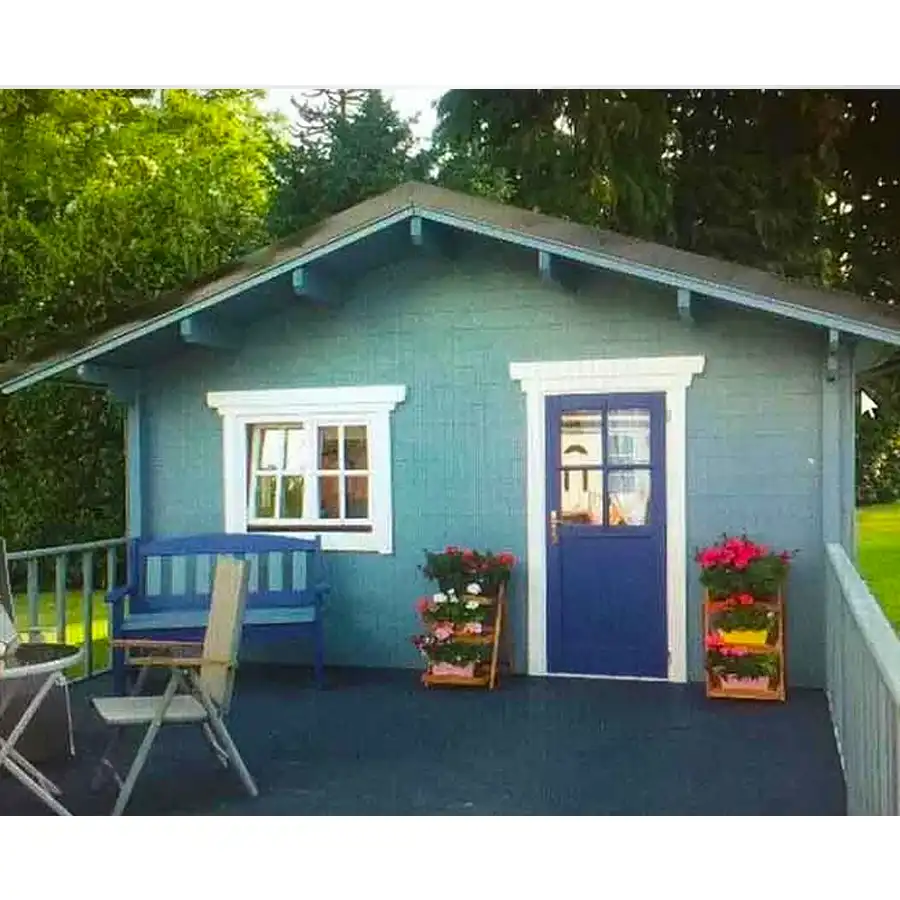 Blue 1 bed cabin