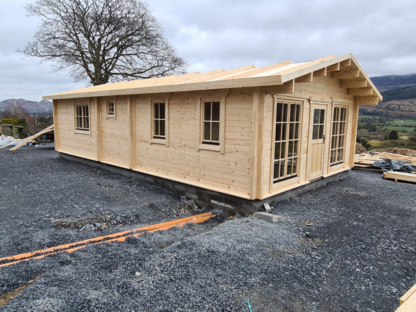 Cavan Log Cabin Size 5.7M X 9.5M Two Bedroom