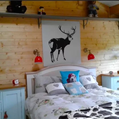 Easkey Log Cabin bedroom