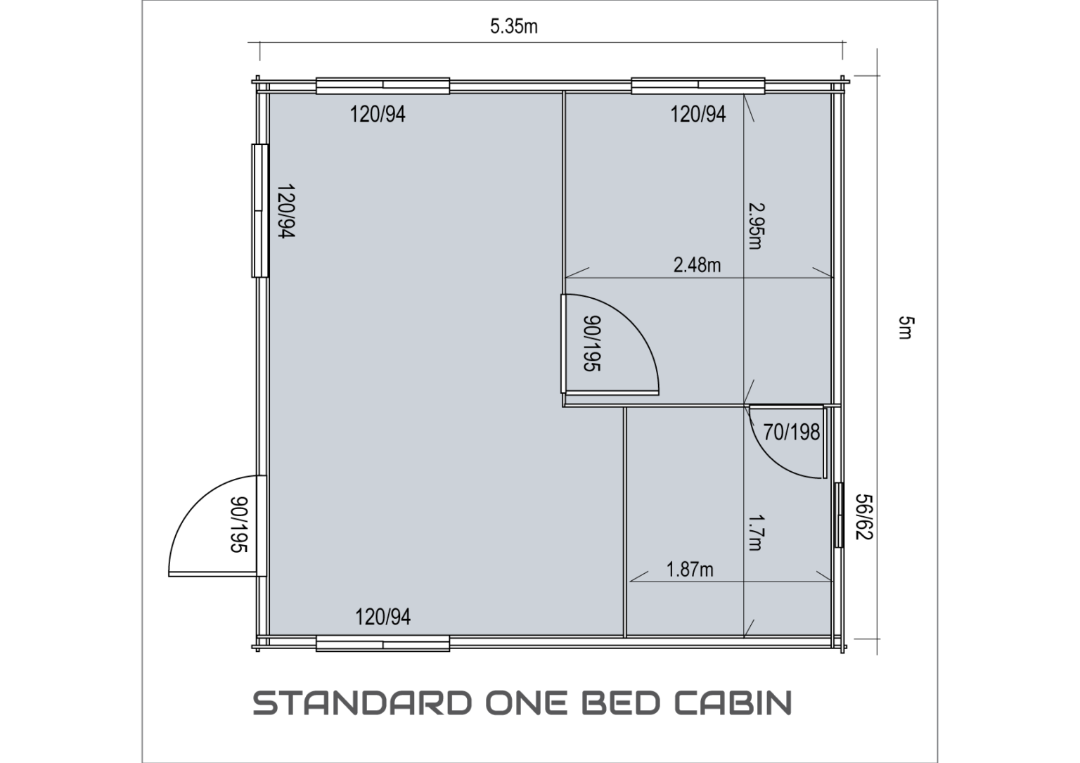 One Bedroom Log Cabin MultiChoice Log Cabins Ireland