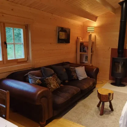Two Bedroom Log Cabin Sofa