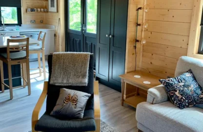 three bed log cabin interior