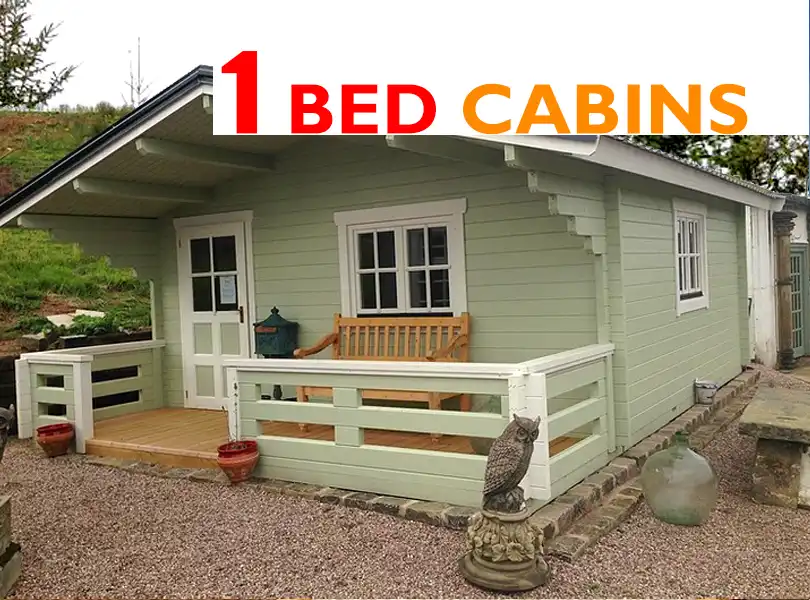 One bedroom log cabins