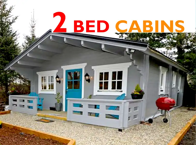 Two bedroom log cabins