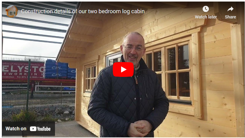 Construction details of our quality built log cabins
