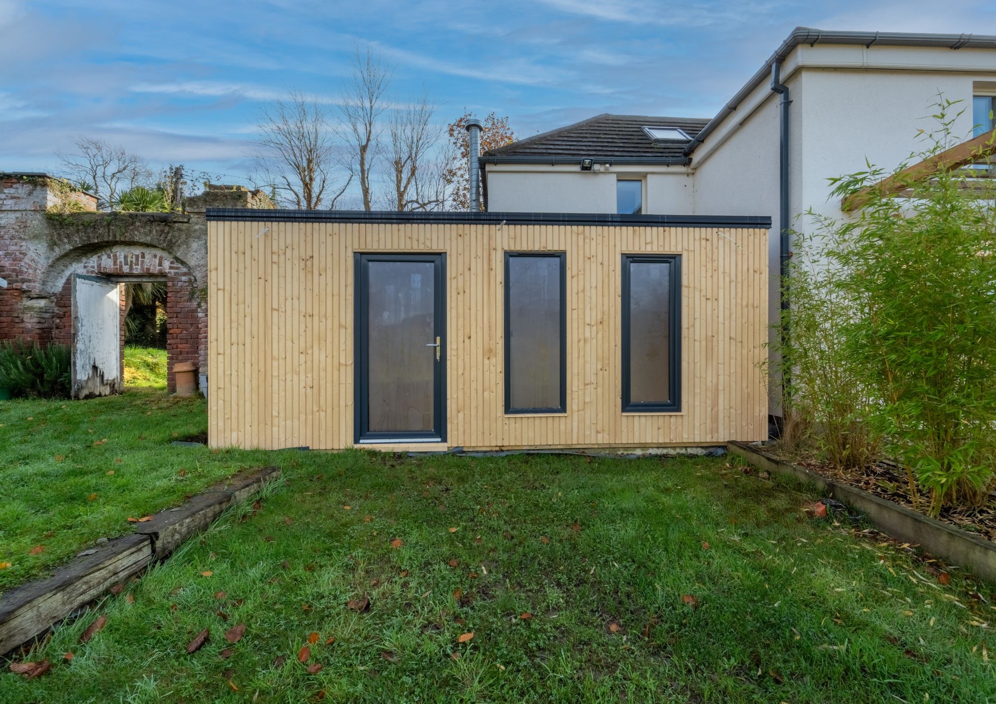 Small garden room in garden